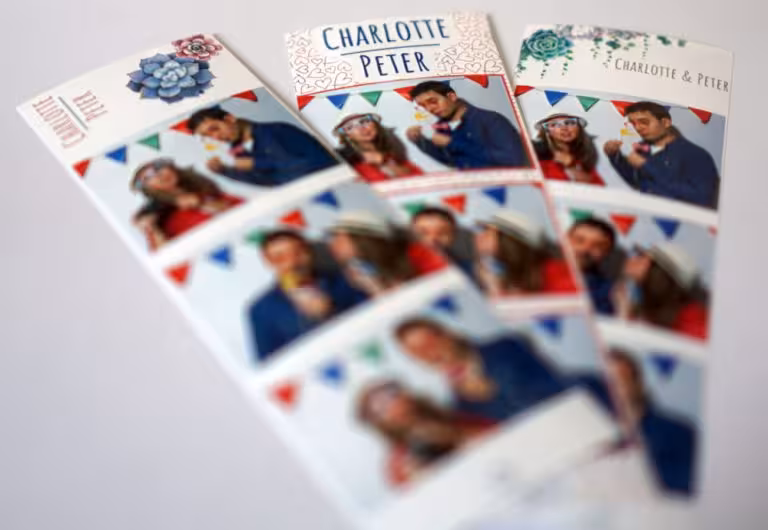 Voorbeelden van vrolijke fotostrips